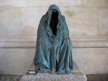 The Cloak of Conscience, Piétà or Commendatore, empty coat made by Anna Chromy